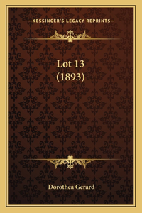 Lot 13 (1893)