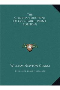 The Christian Doctrine of God