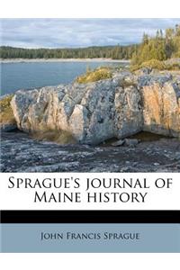 Sprague's Journal of Maine History