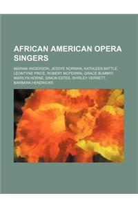 African American Opera Singers