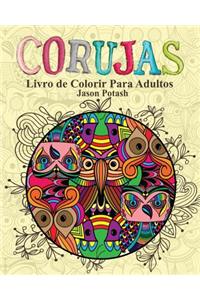 Corujas Livro de Colorir Para Adultos