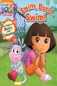 Nickelodeon Dora The Explorer Swim Boots Swim Story And Colouring
