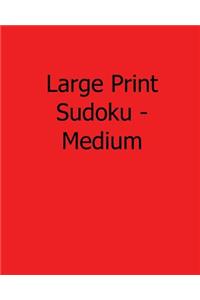 Large Print Sudoku - Medium