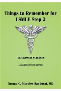 Things to Remember for USMLE Step 2