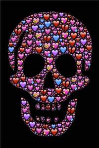 Skull of Hearts Journal: 160 Page Lined Journal/Notebook