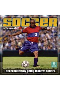 2021 Soccer 16-Month Wall Calendar