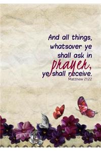 Prayer - Matthew 21