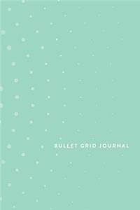 Bullet Grid Journal: Mint Bullet Pattern, 150 Dot-Grid Pages, 6