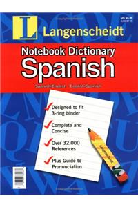 Notebook Dictionary Spanish: Dic Notebook Spanish