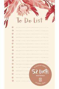 52 Lists To Do List Notepad