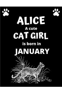 ALICE a cute cat girl is born in January