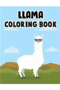 Llama Coloring Book