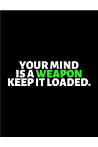 Your Mind Is A Weapon Keep It Loaded