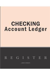 Checking account ledger - Large version