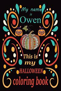 My name is Owen This is my HALLOWEEN coloring book