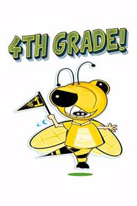 4th Grade: Hornet Bee Teacher Address Book Gift 6"x9" Handy 156 Pages Notebook