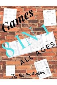 Tec tac toe & more Games 8 in 1 All ages