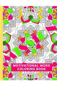 Motivational Word Coloring Book