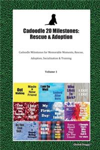 Cadoodle 20 Milestones: Rescue & Adoption: Cadoodle Milestones for Memorable Moments, Rescue, Adoption, Socialization & Training Volume 1