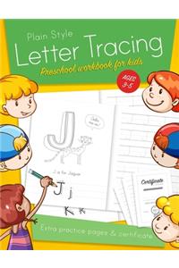 Letter Tracing Preschool workbook for kids ages 3-5