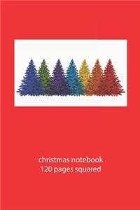 christmas notebook 120 pages squared