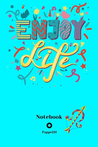 Dot Grid Notebook Sagittarius Sign Cover Color Aqua 160 pages 6x9-Inches