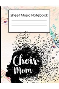 Sheet Music Notebook Choir mom