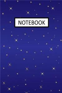 Notebook: Stars: Wide Ruled Notebook