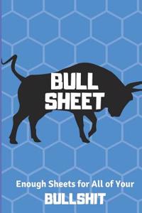 Bull Sheet Note Pad Funny Notebooks for the Office