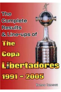 Complete Results & Line-ups of the Copa Libertadores 1991-2005