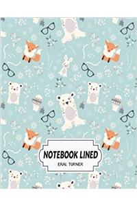 Notebook Lined Winter Pattern