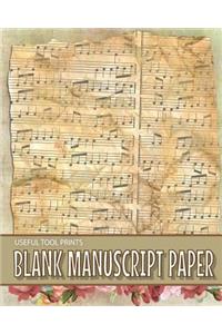 Useful Tool Prints Blank Manuscript Paper