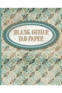 Blank Guitar Tab Paper