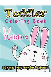 Rabbit Toddler Coloring Book