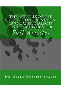 Articles of the Conference on Languages, Dialects and Linguistics 2018