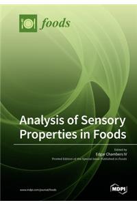 Analysis of Sensory Properties in Foods