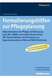 Formulierungshilfen Zur Pflegeplanung