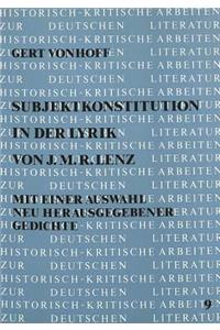 Subjektkonstitution in Der Lyrik Von J.M.R. Lenz