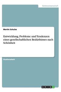 Entwicklung, Probleme und Tendenzen eines gesellschaftlichen Bedürfnisses nach Schönheit