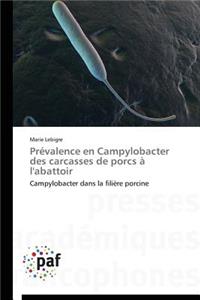 Prévalence En Campylobacter Des Carcasses de Porcs À l'Abattoir