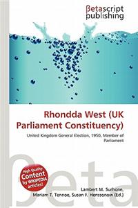 Rhondda West (UK Parliament Constituency)