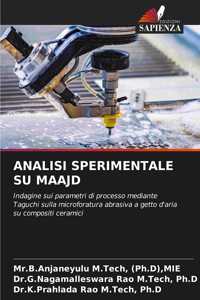 Analisi Sperimentale Su Maajd