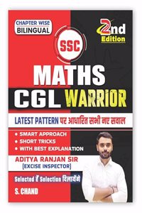 Aditya Ranjan Sir SSC Maths CGL Warrior | 2nd Latest Edition | Chapterwise, Short Tricks, Best Explanation | Math for SSC CGL Competitive Exam Book 2024 | Bilingual