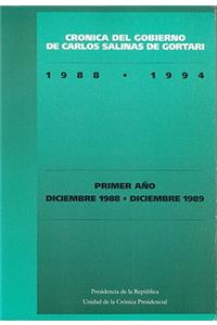 Cronica del Gobierno de Carlos Salinas de Gortari, 1988-1994. Primer Ano