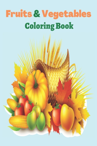 Fruits & Vegetables Coloring Book