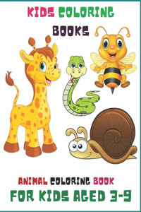 kids coloring books animal coloring book for kids aged 3-9