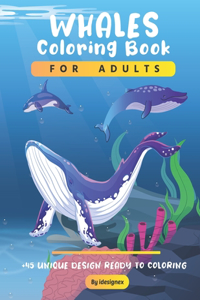 Whales Coloring Book For Adults