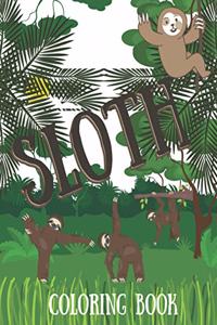 Sloth Coloring Book