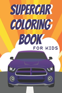 Supercar Coloring Book For Kids