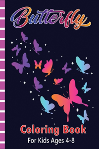 Butterfly Coloring Book for Kids Ages 4-8